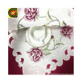 Elegant 100% Polyester Plain  Embroidery Table Runner for Home Decoration Party or Wedding